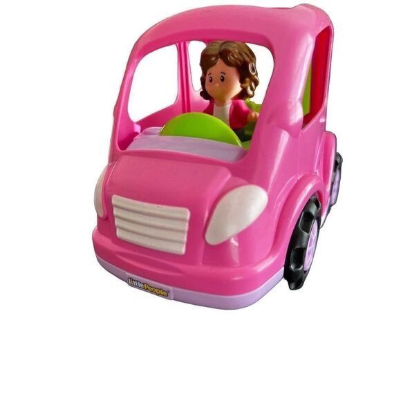 Fisher Price Little People Pink Car SUV Van Music Sounds - Picture 2 of 6